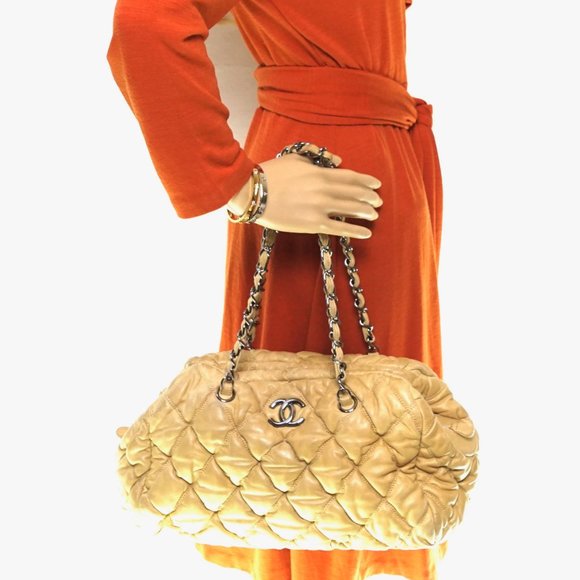 Chanel Beige Leather Quilted Bag #N7334H99 - Picture 15 of 16